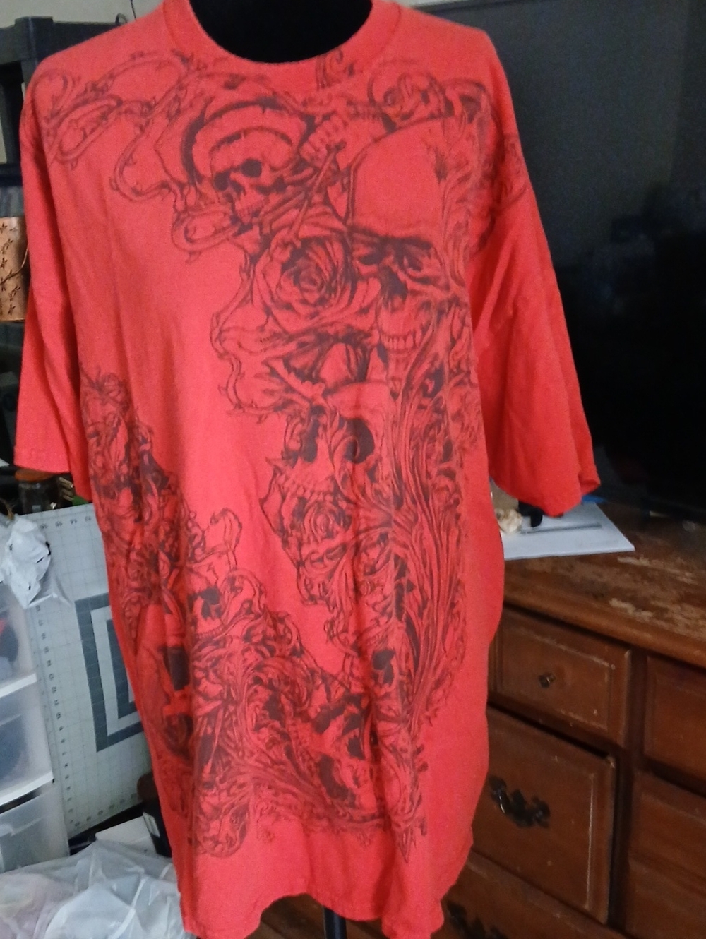 Gildan Red Graphic Short Sleeve Tee 2XL
